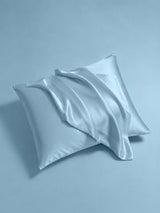 [Bleu Clair] SilkSilky-FR Parure de Lit Soie 007