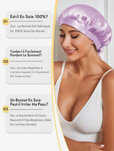 [Lavande] SilkSilky-FR Bonnets de Nuit 005