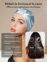 [Bleu Clair] SilkSilky-FR Bonnets de Nuit 003