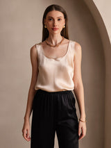 [Champagne] SilkSilky-FR Sleeveless Top À Fines Brides 006