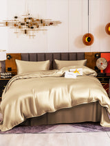 [Beige] SilkSilky-FR 19Momme Parure de Lit Soie 002