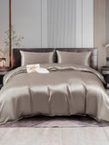 SilkSilky FR 22Momme Pure Soie Bedding Set Gris 001