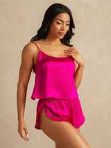 [Rose Rouge] SilkSilky-FR Spaghetti Strap Ensemble Camisole 003