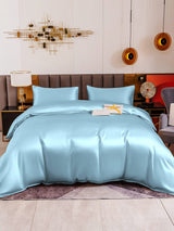[Bleu Clair] SilkSilky-FR 19Momme Pure Soie Bedding Set 002