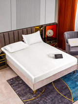 [Blanc] SilkSilky-FR 22Momme Pure Soie Bedding Set 002,