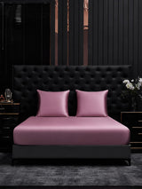 [Mauve Pâle] SilkSilky-FR Parure de Lit Soie 002