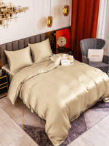 [Beige] SilkSilky-FR Parure de Lit Soie 001