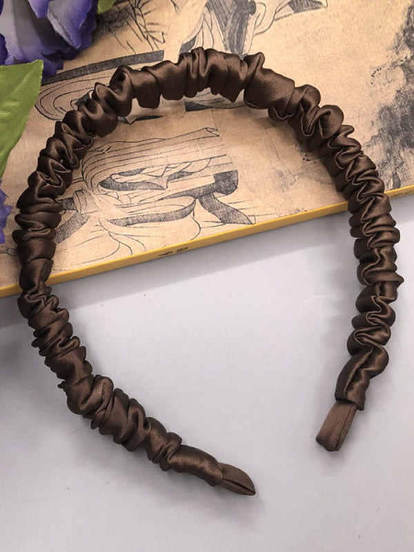 [Café] SilkSilky-FR 19Momme Pure Soie Scrunchie 003