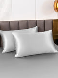 SilkSilky-FR 19Momme Pure Soie Pillowcase Argent 007