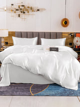 [Blanc] SilkSilky-FR 19Momme Parure de Lit Soie 002