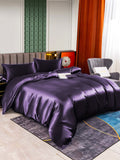 SilkSilky FR 25Momme Pure Soie Bedding Set Violette 001