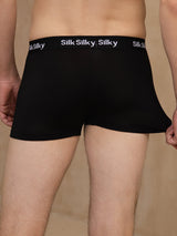 [Noir] SilkSilky-FR 100% Silk Jersey Homme Sous-vêtements 002