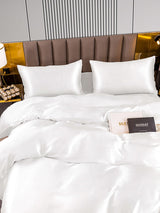 [Blanc] SilkSilky-FR 22Momme Parure de Lit Soie 005