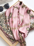 SilkSilky FR Pure Soie Scarf Leopard 002