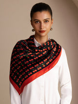 [Cerise Noire] SilkSilky-FR Scarf 002