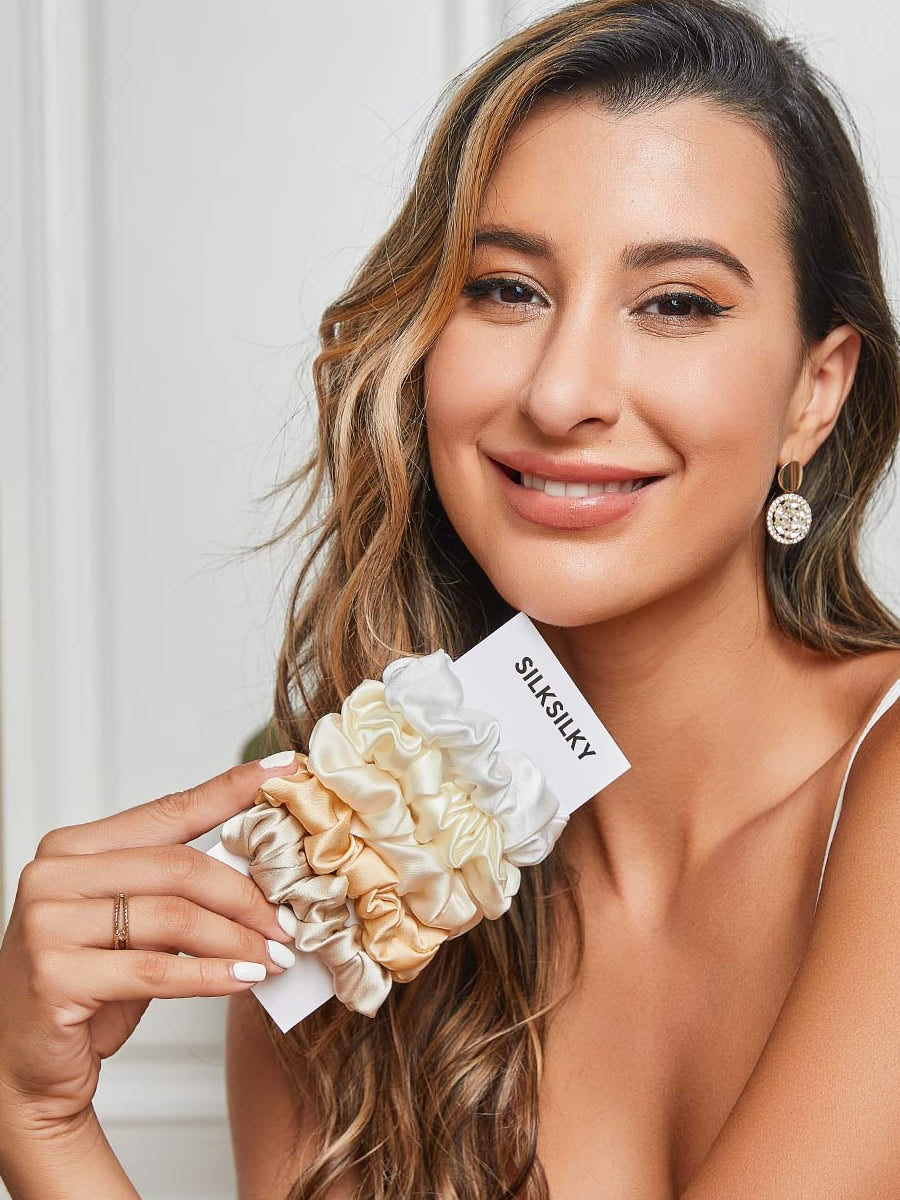 [Group3] SilkSilky-FR 19Momme Pure Soie Scrunchie 001