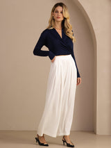 [Blanc] SilkSilky-FR Womens Pants 006