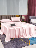 SilkSilky FR 22Momme Pure Soie Bedding Set Rose 003