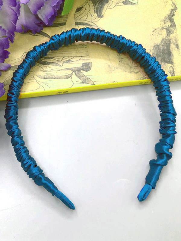 [Bleu] SilkSilky-FR 19Momme Pure Soie Scrunchie 003