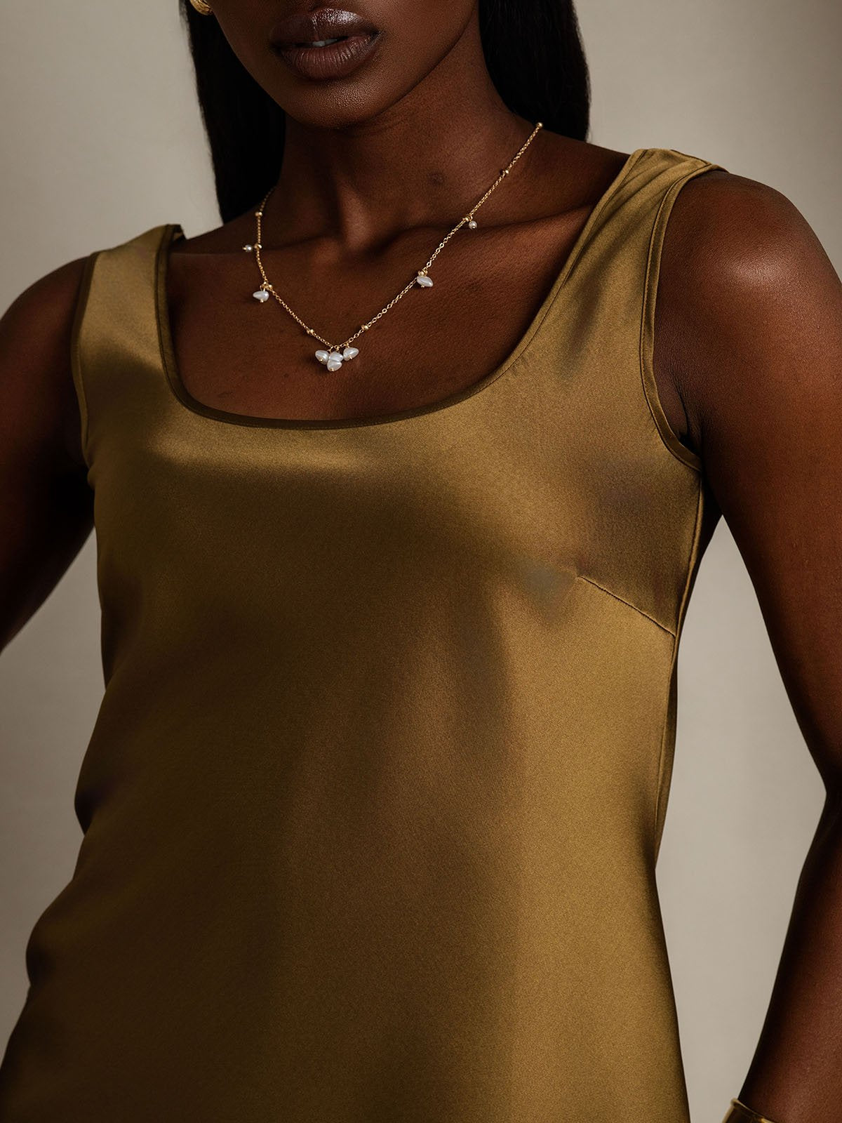 [Brun] SilkSilky-FR 19Momme Soie Camisoles 008