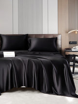 [Noir] SilkSilky-FR 22Momme Pure Soie Bedding Set 005,