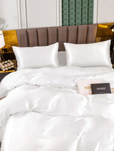 [Blanc] SilkSilky-FR 25Momme Pure Soie Bedding Set 005