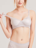 SilkSilky FR Soie Tricotée Bra Gris 001