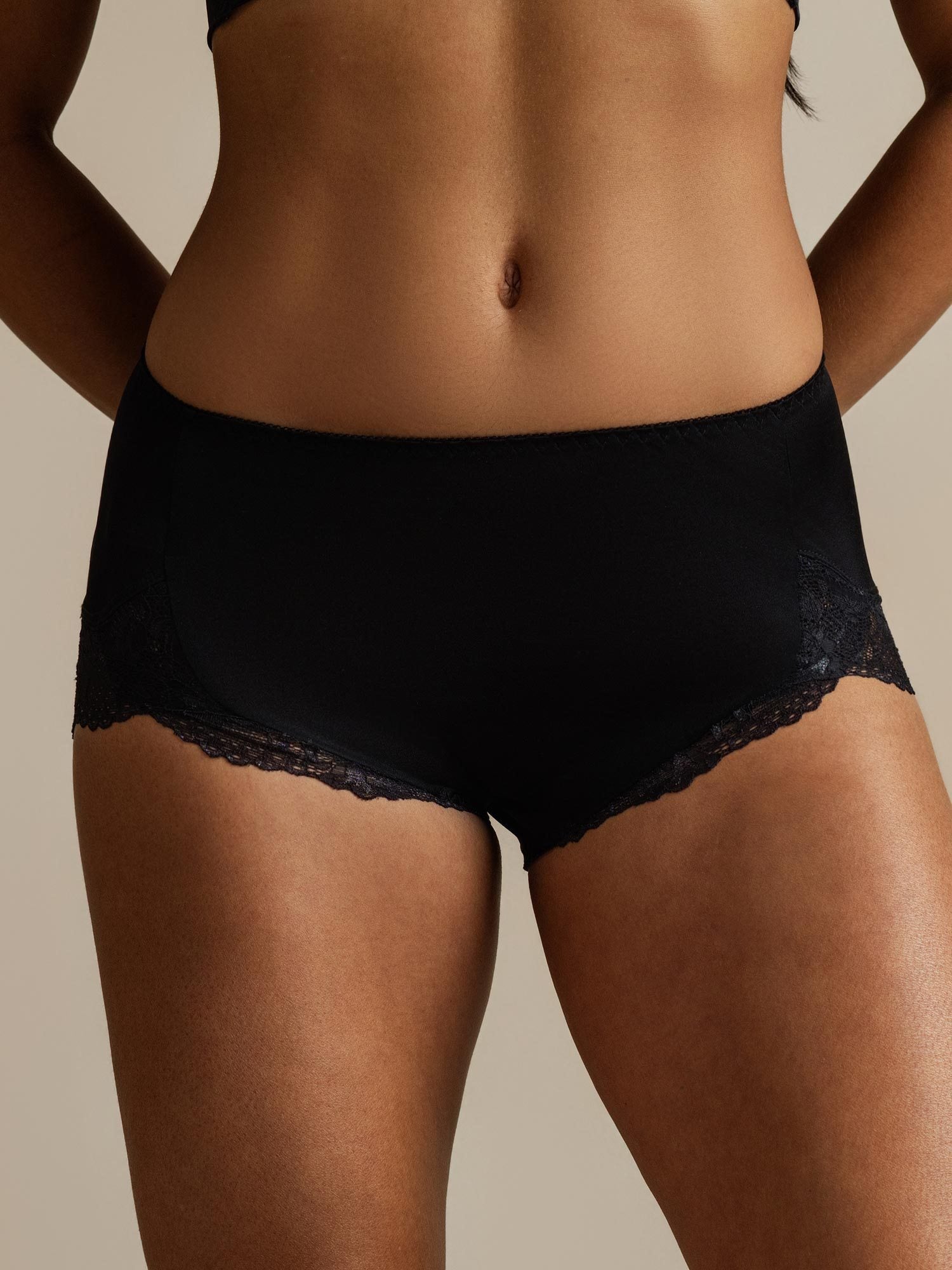 [Noir] SilkSilky-FR Soie Panty 006,