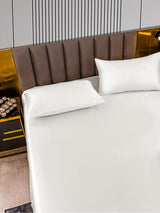 [Blanc] SilkSilky-FR 22Momme Pure Soie Bedding Set 005,