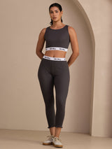 [Gris] SilkSilky-FR Sleeveless Crew Neck Women's Outfit Sets 003