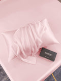 SilkSilky-FR 30Momme Pure Soie Pillowcase Rose 004