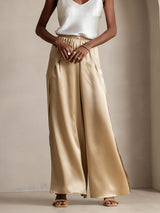 [Champagne] SilkSilky-FR 19Momme Soie Womens Pants 003