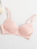 SilkSilky FR Soie Tricotée Bra Rose 010