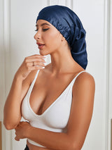[Bleu Foncé] SilkSilky-FR Bonnets de Nuit 002