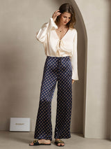 [Chaîne Marine] SilkSilky-FR 19Momme Soie Womens Pants 003