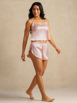 [Rose] SilkSilky-FR Spaghetti Strap Ensemble Camisole 006