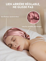 [Mauve Pâle] SilkSilky-FR Bonnets de Nuit 005