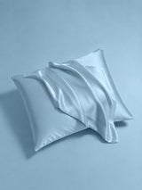 [Bleu Clair] SilkSilky-FR Parure de Lit Soie 005