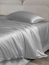 [Argent] SilkSilky-FR 22Momme Parure de Lit Soie 003