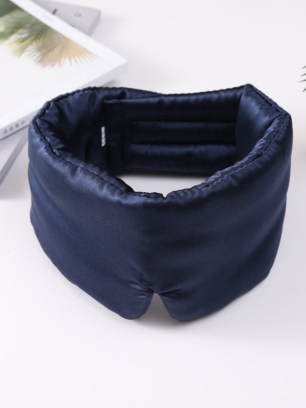 [Bleu Foncé] SilkSilky-FR 19Momme Pure Soie Eye Mask 004