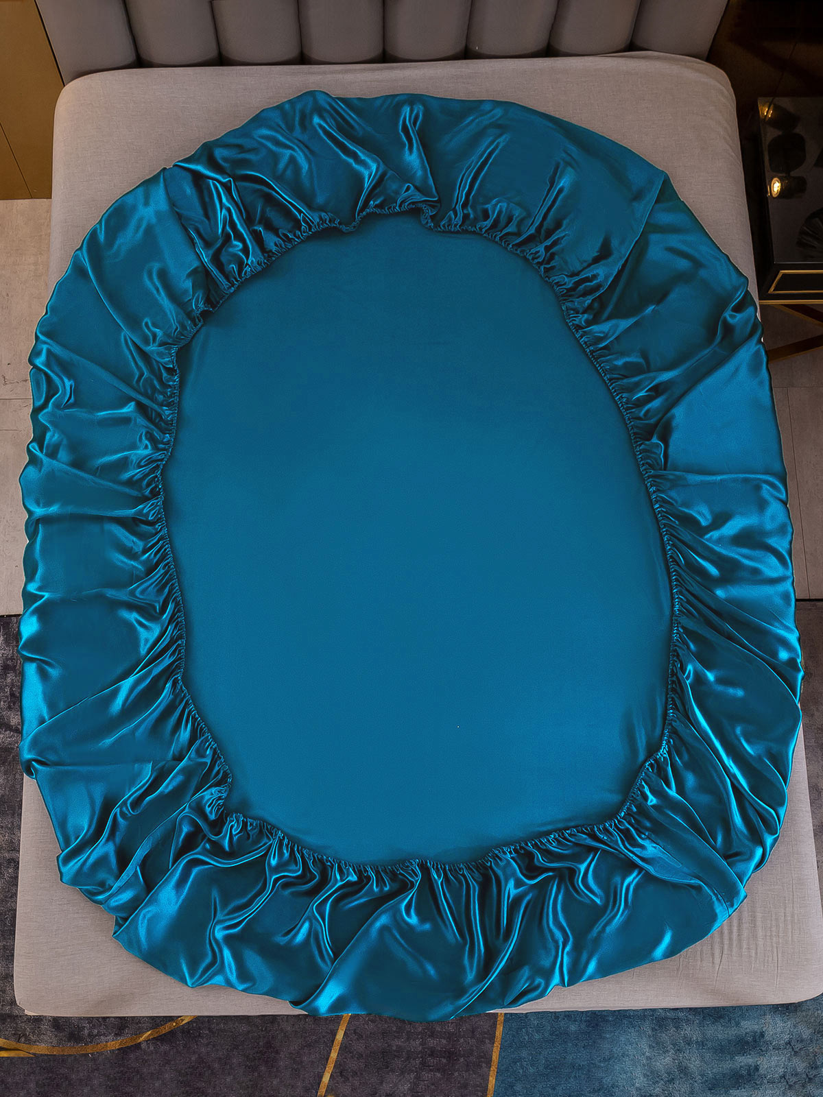 [Bleu Royal] SilkSilky-FR 19Momme Pure Soie Bedding Set 003
