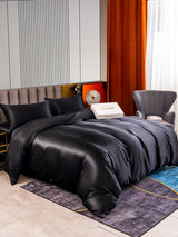 [Noir] SilkSilky-FR 22Momme Pure Soie Bedding Set 002,