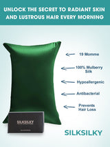 [Vert Foncé] SilkSilky-FR 19Momme Pillowcase 002