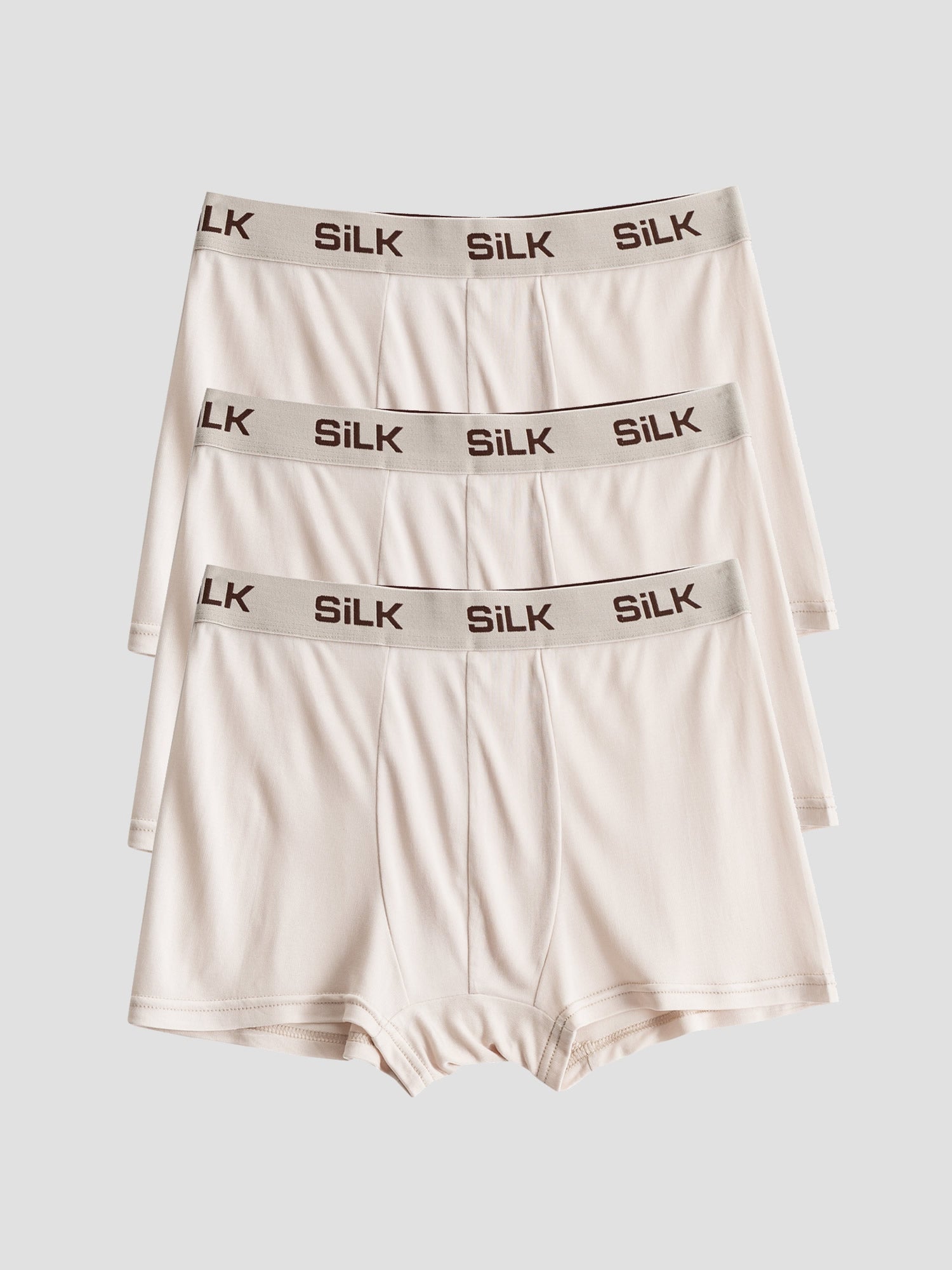 [Beige] SilkSilky-FR Pure Soie Mens Underwear 002