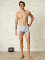 [Gris] SilkSilky-FR Soie Tricotée Mens Underwear 004