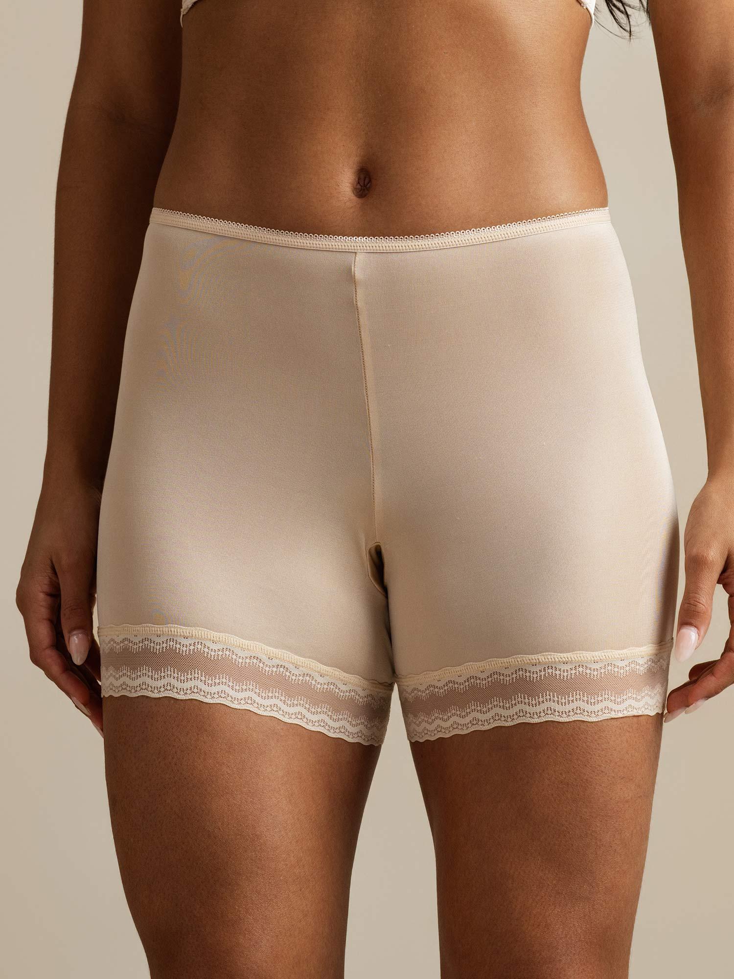 [Beige] SilkSilky-FR Soie Panty 003,