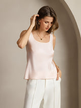 [Rose] SilkSilky-FR Sleeveless Top À Fines Brides 002