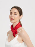 SilkSilky FR Pure Soie Scarf Rouge 002