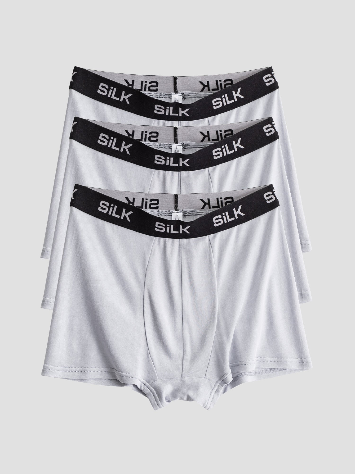 [Gris] SilkSilky-FR Pure Soie Mens Underwear 002