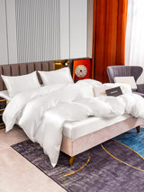 [Blanc] SilkSilky-FR 22Momme Pure Soie Bedding Set 003,